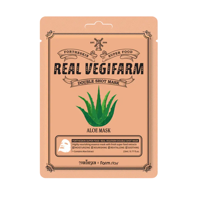 Double Shot Mask Aloe Vera FORTHESKIN